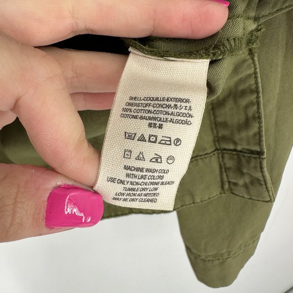 Free People Olive Green Hooded Jacket - Picture 9 of 11